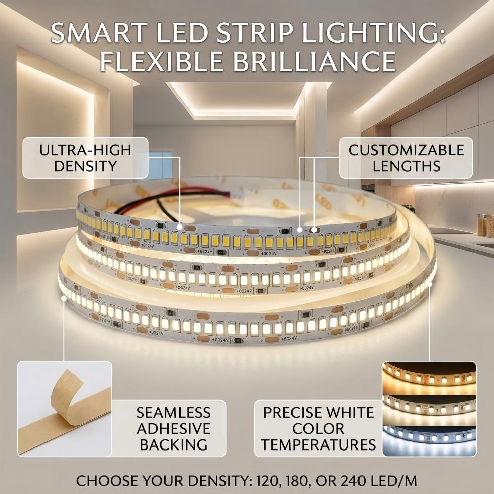 Actinic Blue Led - DC12V/24V SMD2835 LED 스트립 8mm/10mm PCB