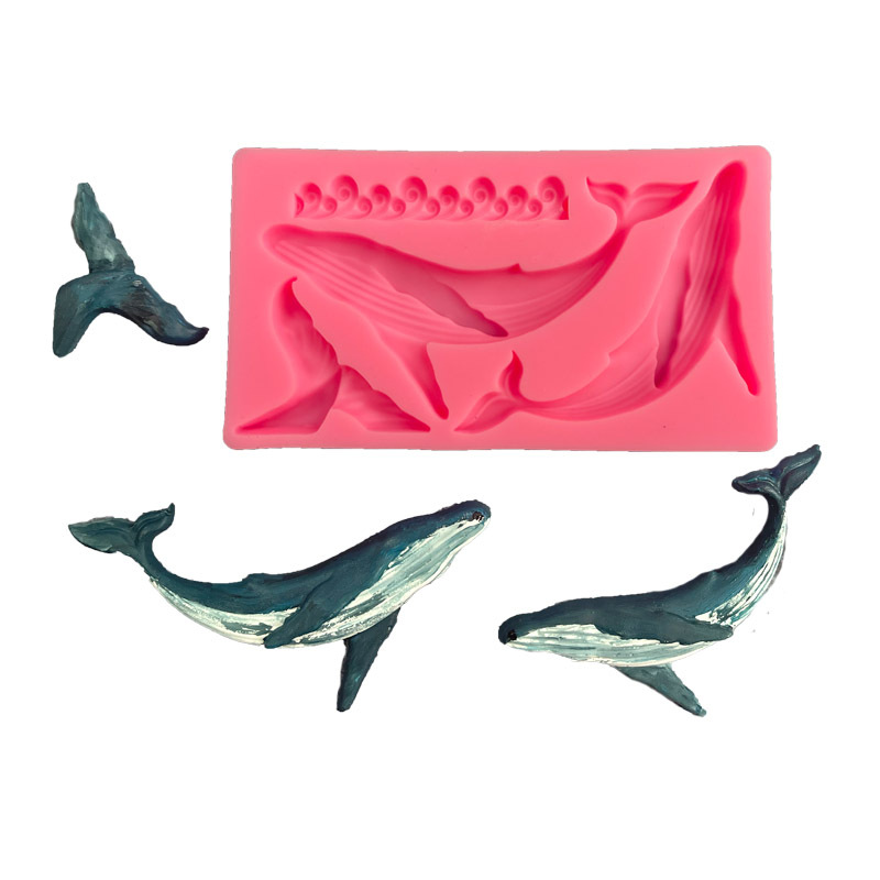 Marine Aquarium Decorations - DIY 고래 실리콘 몰드 오션 시리즈