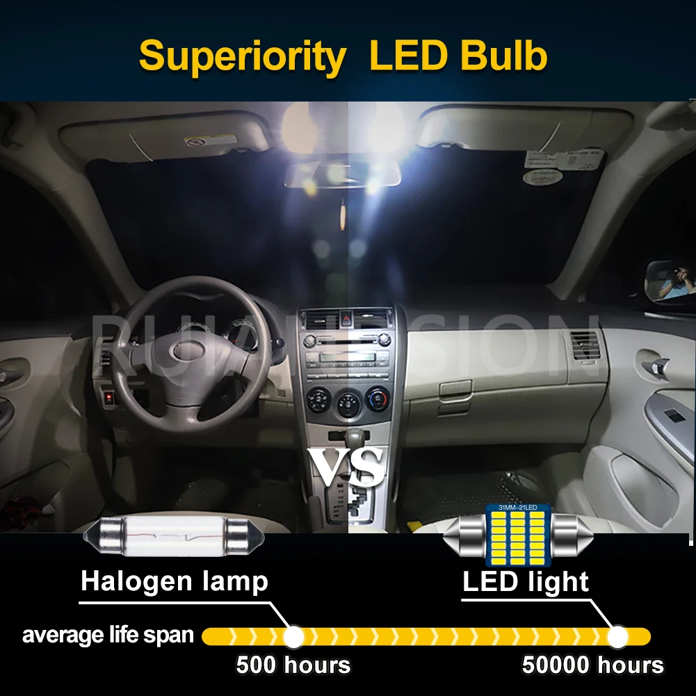 4개입 31mm C5W C10W 페스툰 LED 화이트  - Actinic Blue Led 리뷰 및 가격