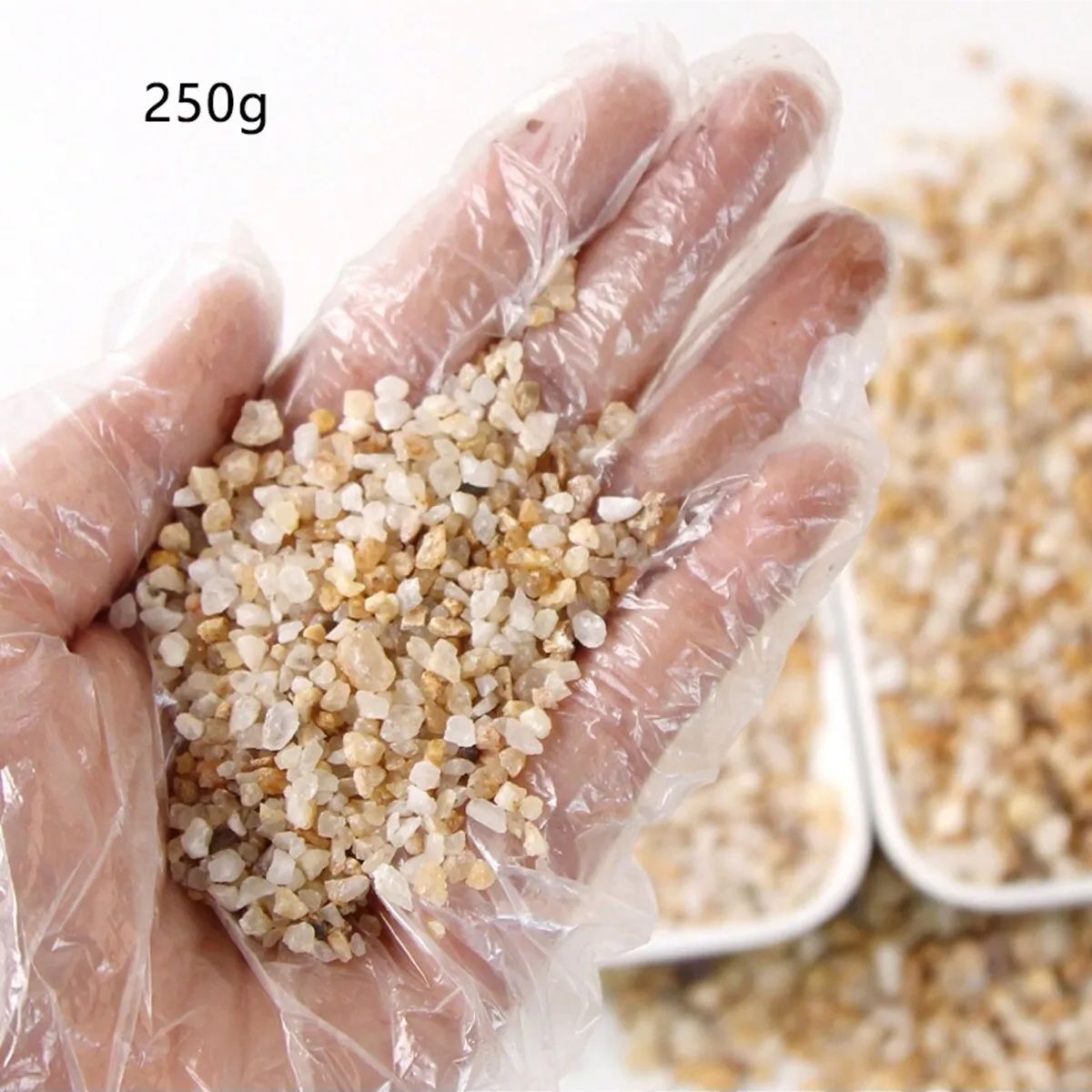 1pc-250g 천연 크리스탈 자갈 돌 마이크로 조경  - Aquarium Marine Sand 리뷰 및 가격
