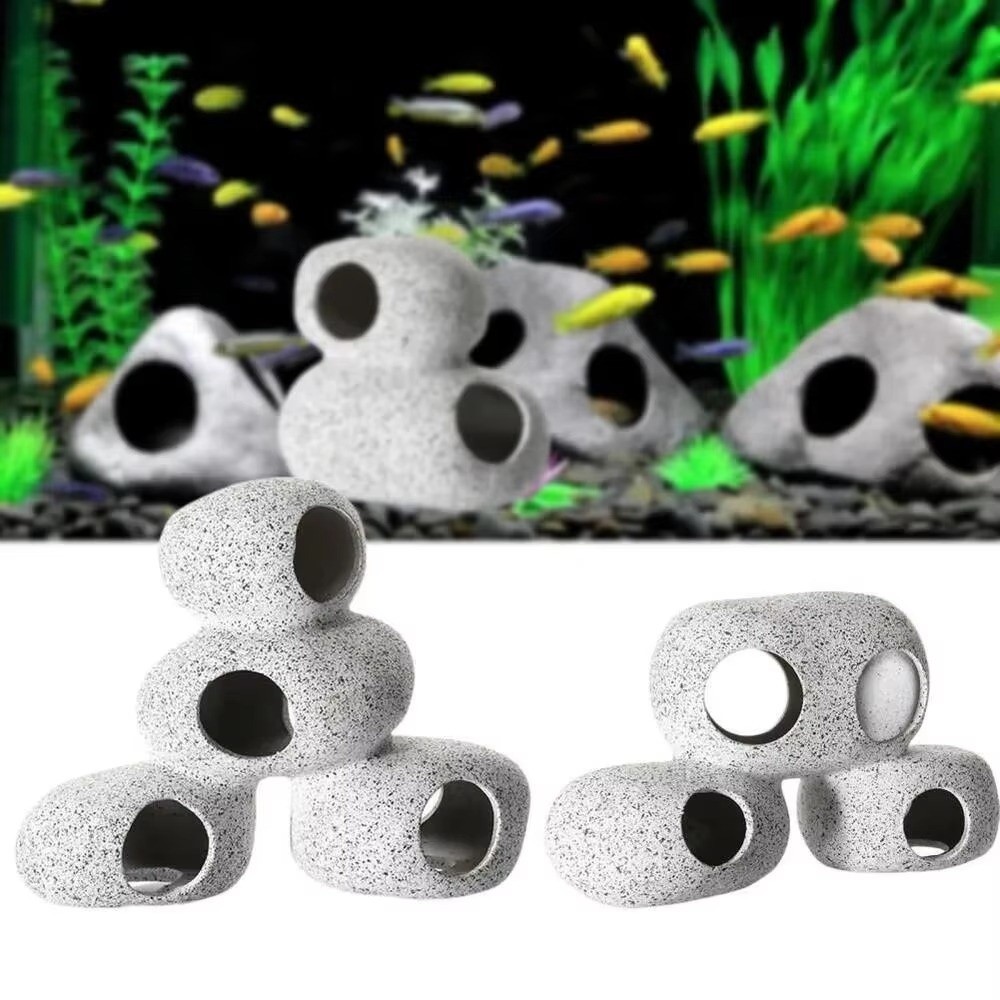 자연스러운 느낌의 자주색 점토 수족관 은신처 바위, 시 - Aquarium Marine Sand 리뷰 및 가격
