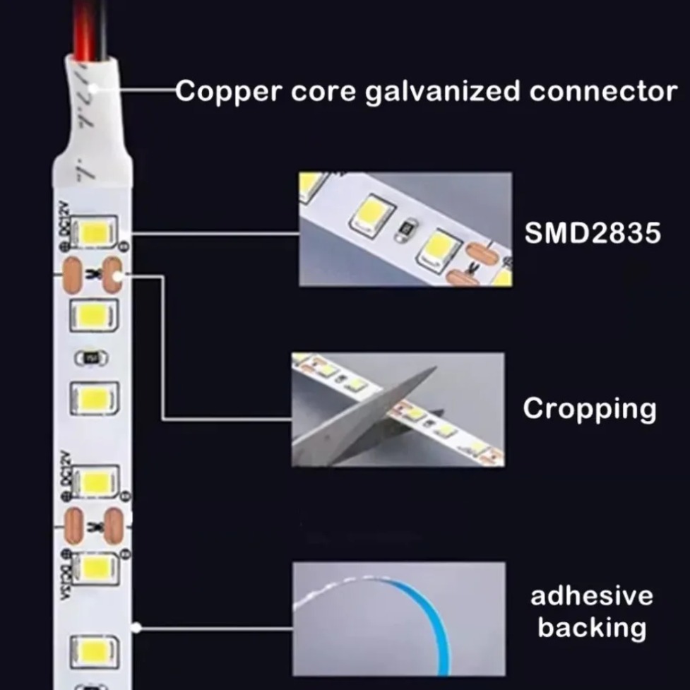 DC12V/24V SMD2835 LED 스트립 8mm/ - Actinic Blue Led 리뷰 및 가격