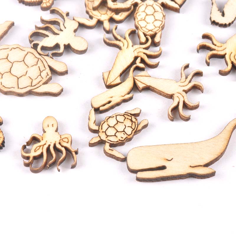 20Pcs 25-40mm 바다 거북/말/고래 나무 DI - Marine Aquarium Decorations 리뷰 및 가격