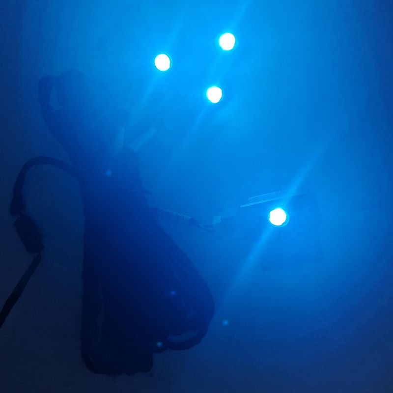 4PCS LED 자동차 실내 분위기 스트라이프 앰비언트 - Actinic Blue Led 리뷰 및 가격
