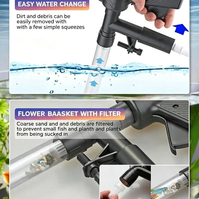 수족관 물갈이 펌프 수족관 청소 도구 진공 물갈이기 모 - Aquarium Marine Sand 리뷰 및 가격