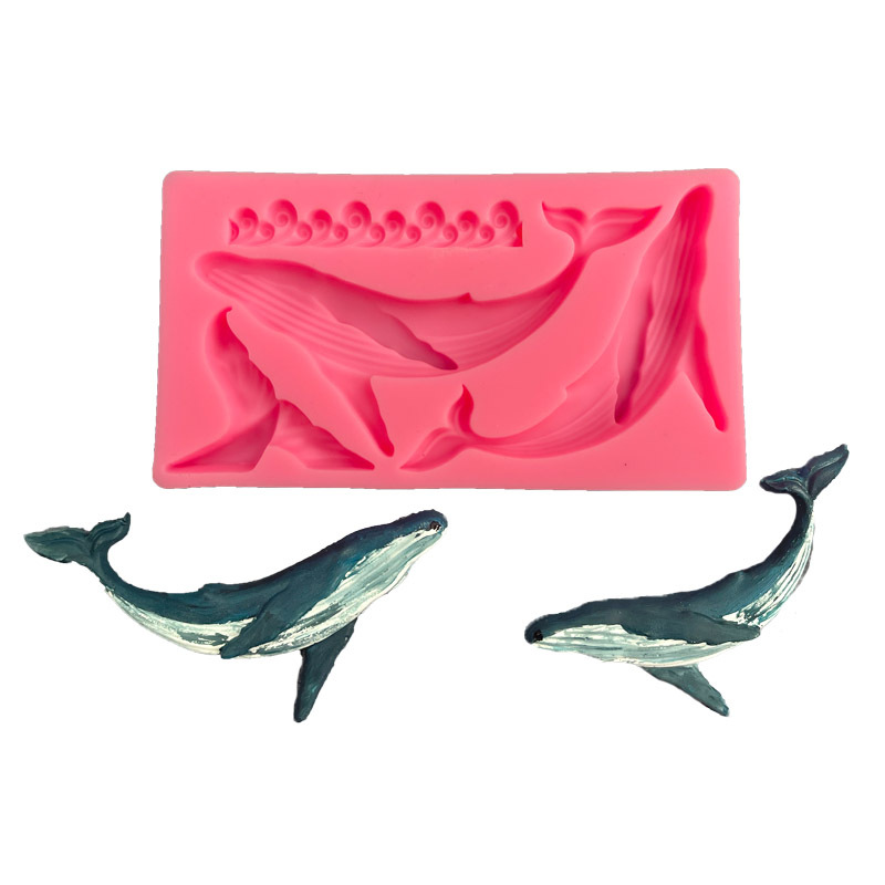 DIY 고래 실리콘 몰드 오션 시리즈 퐁당 케이크 장식 - Marine Aquarium Decorations 리뷰 및 가격