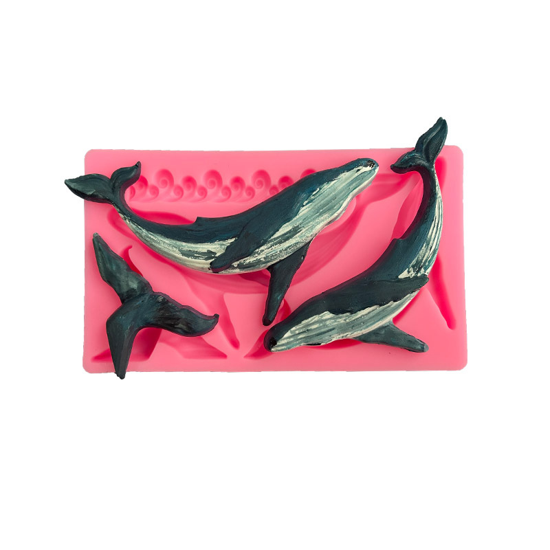 DIY 고래 실리콘 몰드 오션 시리즈 퐁당 케이크 장식 - Marine Aquarium Decorations 리뷰 및 가격