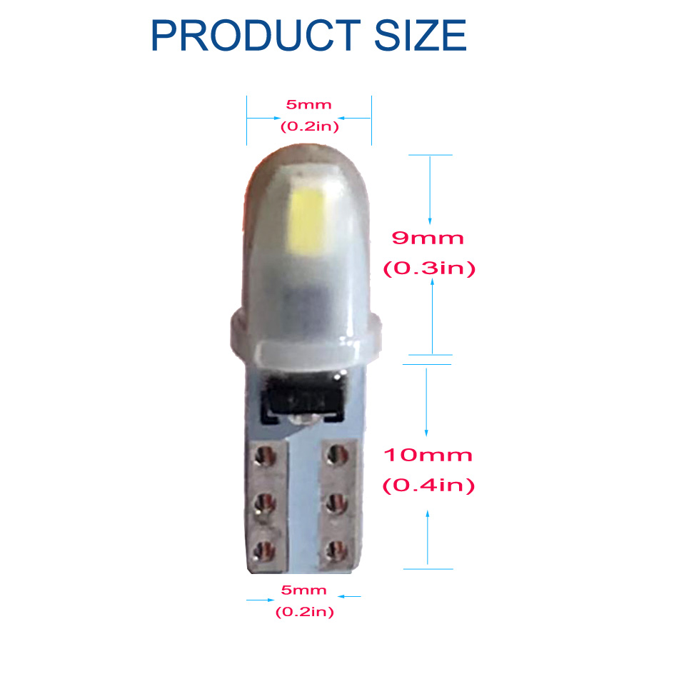 10pcs T5 PC74 B8.5 LED Canbus  - Actinic Blue Led 리뷰 및 가격