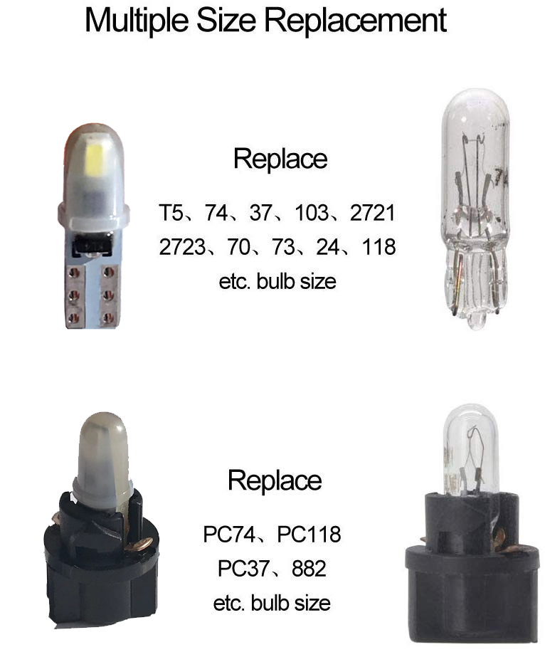 10pcs T5 PC74 B8.5 LED Canbus  - Actinic Blue Led 리뷰 및 가격